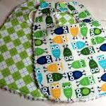 Baby Bibs Boys Set of 2 Owl..
