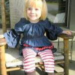 Girl's Peppermint Ruffle Le..