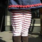 Girl's Peppermint Ruffle Le..