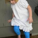 Girls Dress White Peasant S..